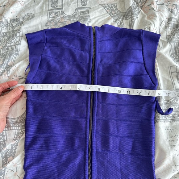 Stunning purple French connection tight bandage dress worn once! - Picture 5 of 7